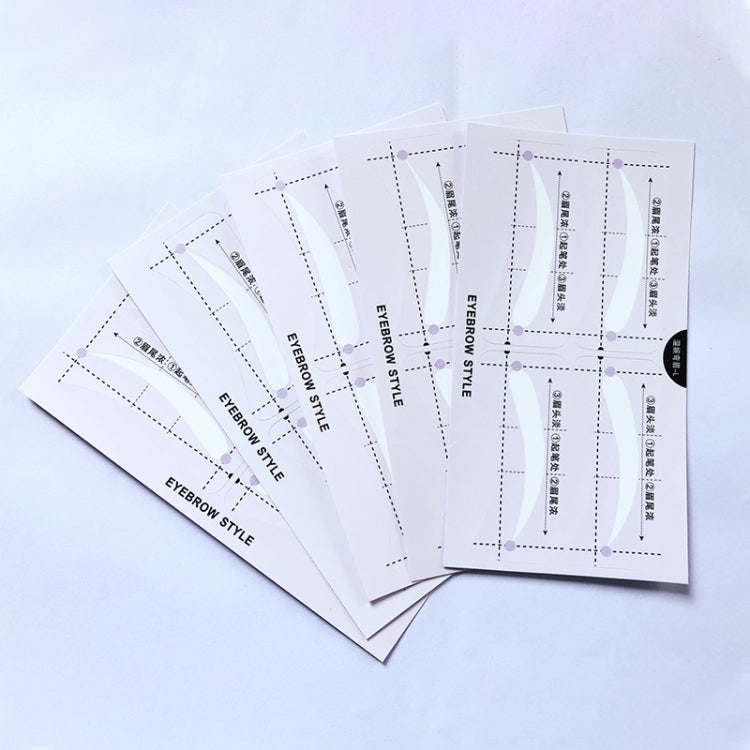 10 Pairs Eyebrow Stencil Shape Template Makeup Stickers