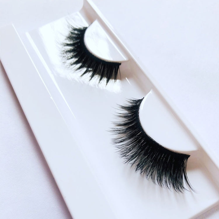 1 Pair 3D Thick Natural Makeup Lashes Black False Eyelashes
