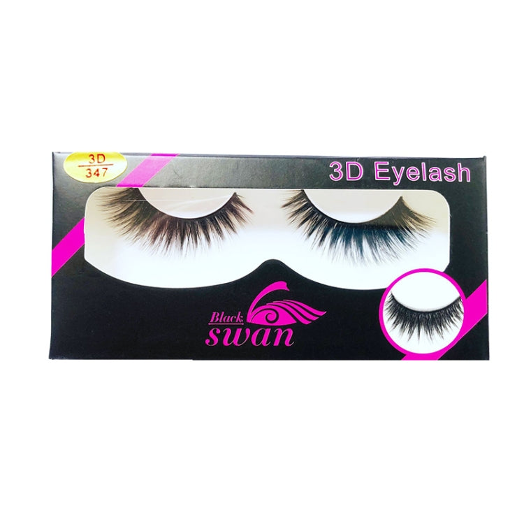 1 Pair 3D Thick Natural Makeup Lashes Black False Eyelashes