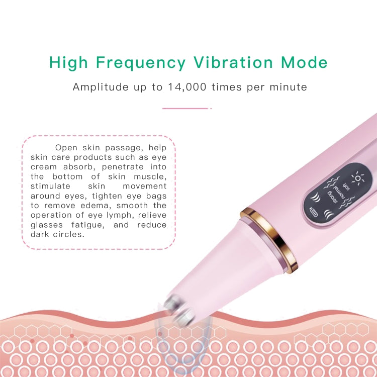 INCH028 1.5W Wireless RF Anti-Pouch and Black Eye Wrinkle Removal Beauty Instrument with Memory Function(Pink)