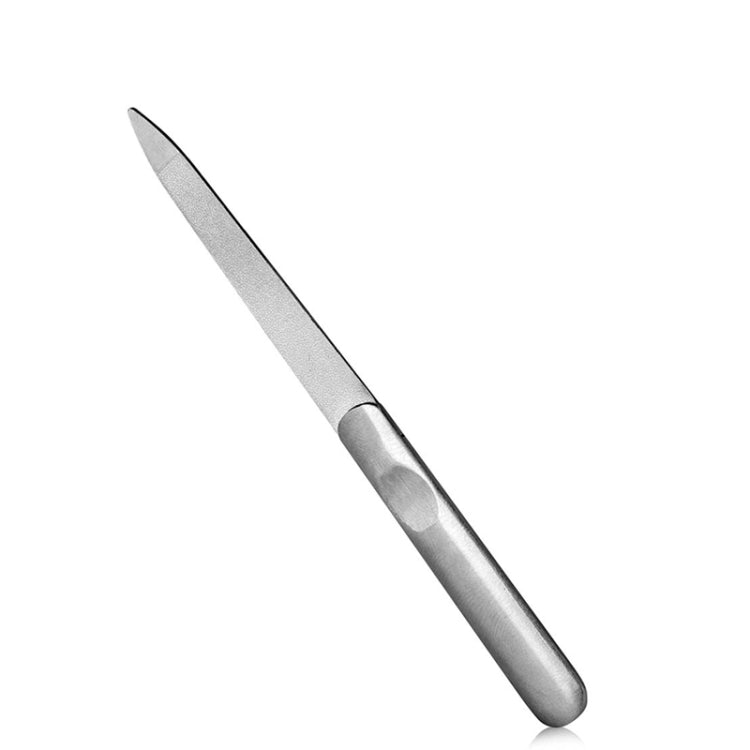 10 PCS Stainless Steel Polished Nail File, Length : 118mm
