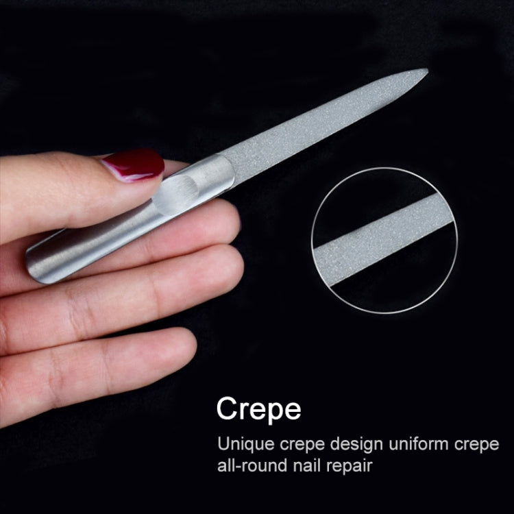 10 PCS Stainless Steel Polished Nail File, Length : 118mm
