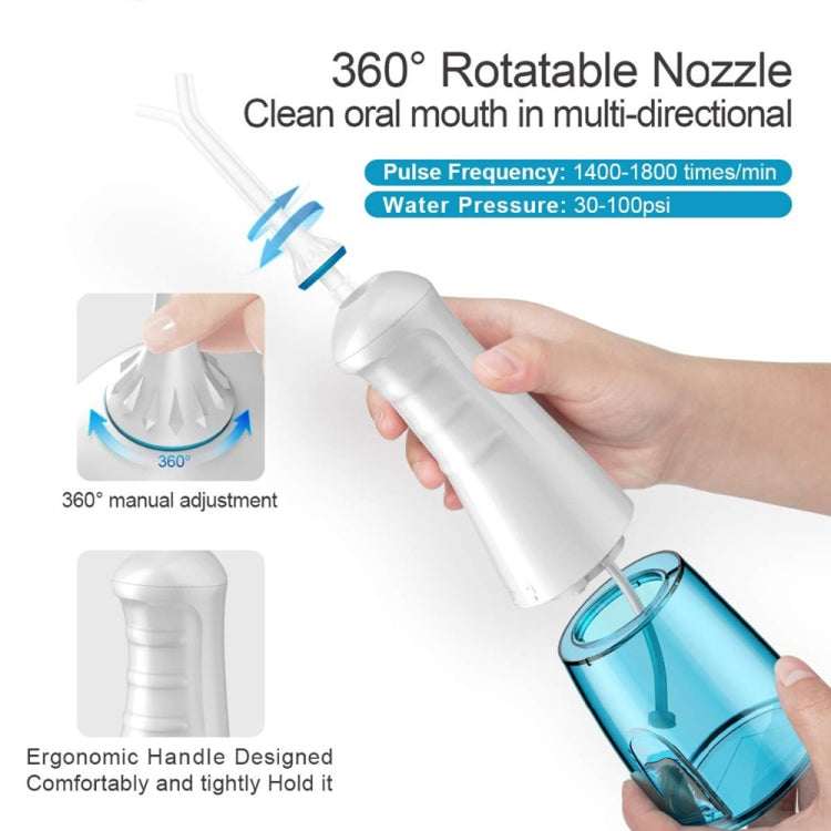 WF-102 Portable 1400mAh USB-Rechargeable Water Flosser IPX7 Waterproof Oral Irrigator