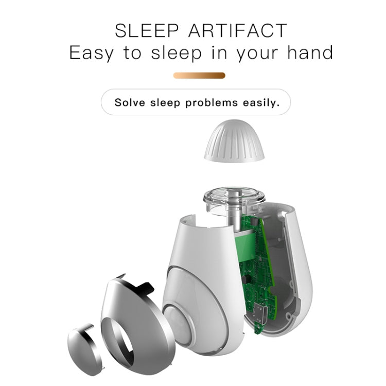 HE-M002 Hand Held USB Rechargeable Low Frequency Pulse Sleep Aid Instrument Head Massage Sleep Instrument