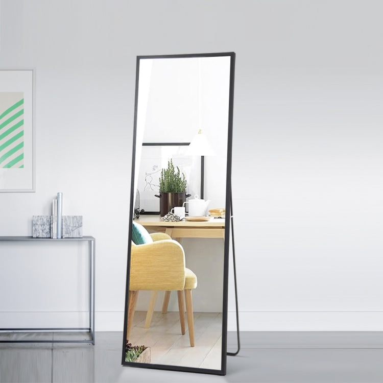 [US Warehouse] Rectangular Aluminum Frame Floor Mirror Wall-mounted Full-length Mirror Bedroom Mirror, Size: 59 x 19.7 inch