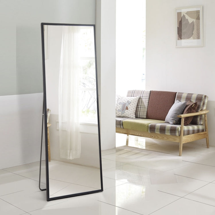 [US Warehouse] Rectangular Aluminum Frame Floor Mirror Wall-mounted Full-length Mirror Bedroom Mirror, Size: 59 x 19.7 inch