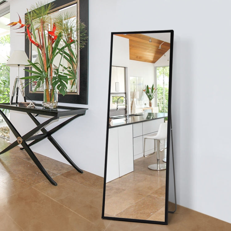 [US Warehouse] Rectangular Aluminum Frame Floor Mirror Wall-mounted Full-length Mirror Bedroom Mirror, Size: 59 x 19.7 inch