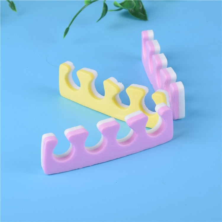 100 PCS Sponge Nail Separator for Fingernails and Toenails, Random Color Delivery