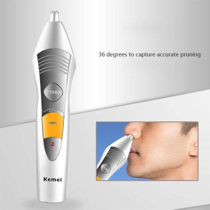 KM-580A 7 in 1 Rechargeable Home Use Professional Personal Care Set, EU Plug(Silver)