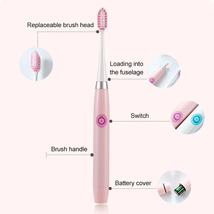 Portable IPX7 Waterproof Sonic Electric Toothbrush