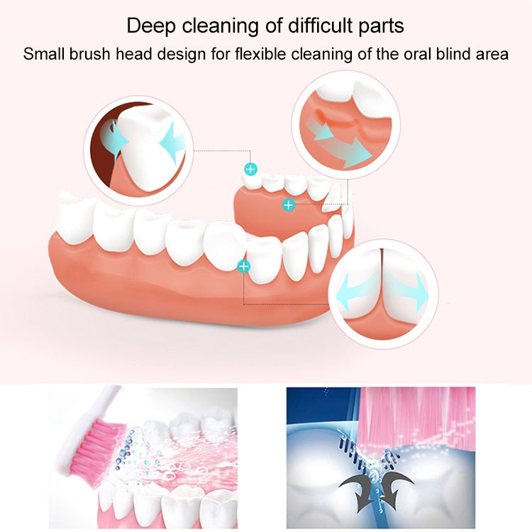 Portable IPX7 Waterproof Sonic Electric Toothbrush