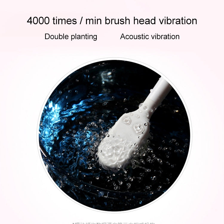 Portable IPX7 Waterproof Sonic Electric Toothbrush