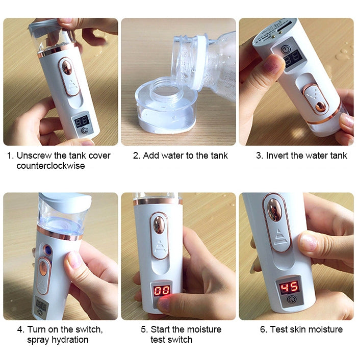 Nano Beauty Facial Sprayer Moisturizing Face Steaming Device