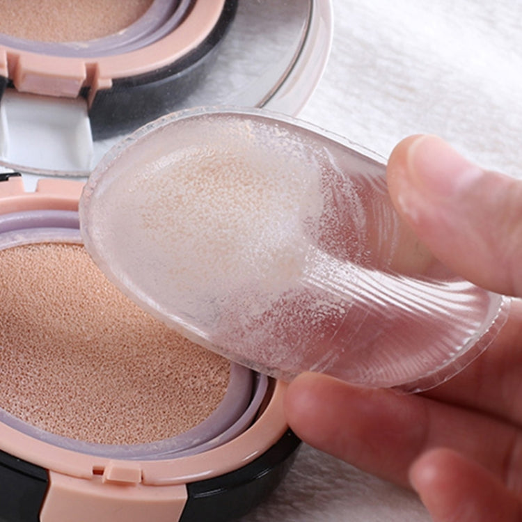 Waterdrop Shaped Great Beauty Facial Makeup Transparent Silicone Smooth Powder Cream Puff