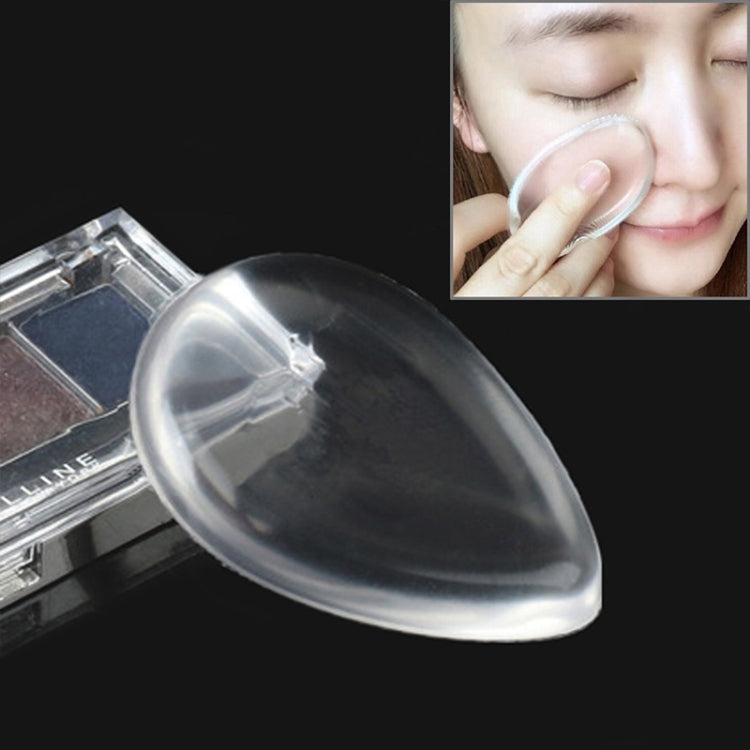 Waterdrop Shaped Great Beauty Facial Makeup Transparent Silicone Smooth Powder Cream Puff