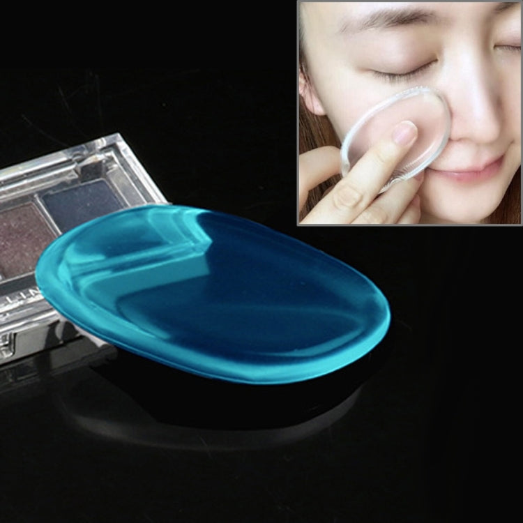 Quadrangle Shaped Great Beauty Facial Makeup Transparent Silicone Smooth Powder Cream Puff