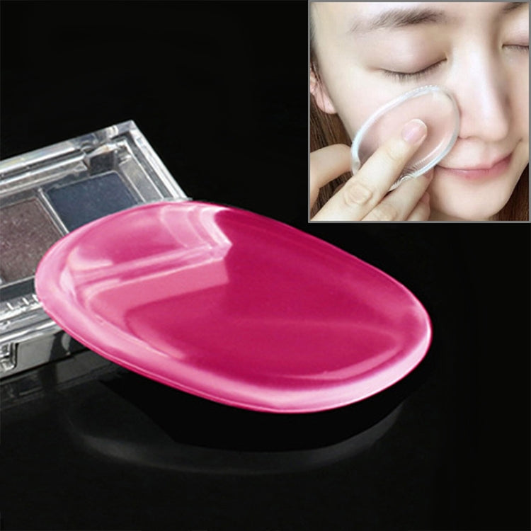 Quadrangle Shaped Great Beauty Facial Makeup Transparent Silicone Smooth Powder Cream Puff