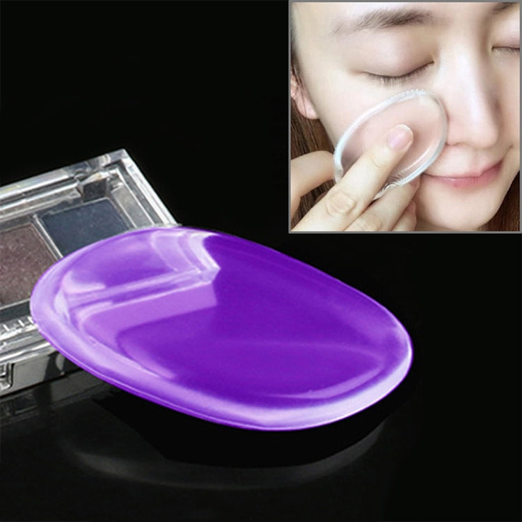 Quadrangle Shaped Great Beauty Facial Makeup Transparent Silicone Smooth Powder Cream Puff