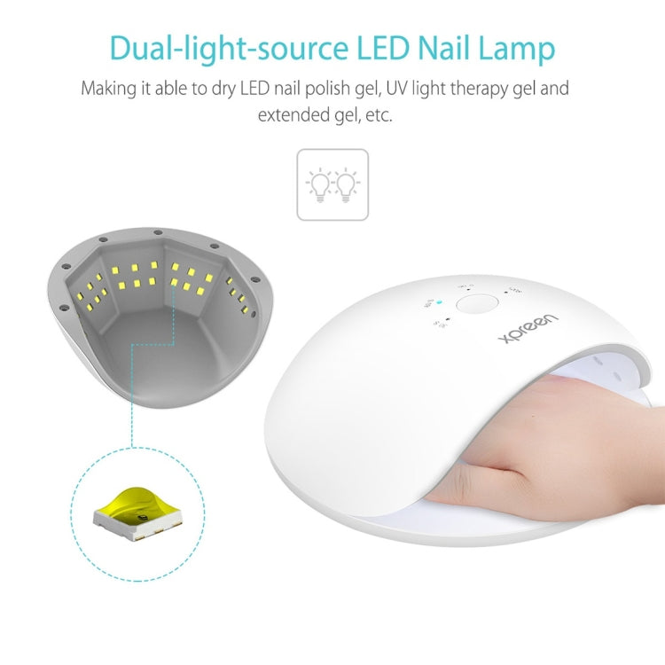 XPREEN XPRE017 48W High Power Automatic Sensor Switch UV Nail Lamp with 26 LEDs Lamp Beads, AC 100-240V(White)