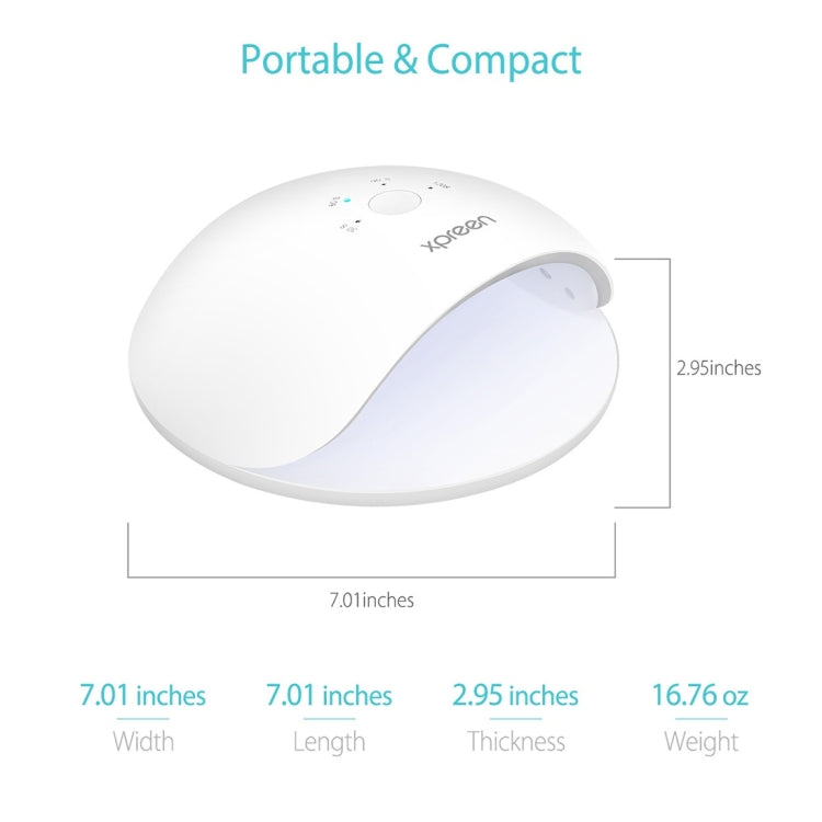 XPREEN XPRE017 48W High Power Automatic Sensor Switch UV Nail Lamp with 26 LEDs Lamp Beads, AC 100-240V(White)
