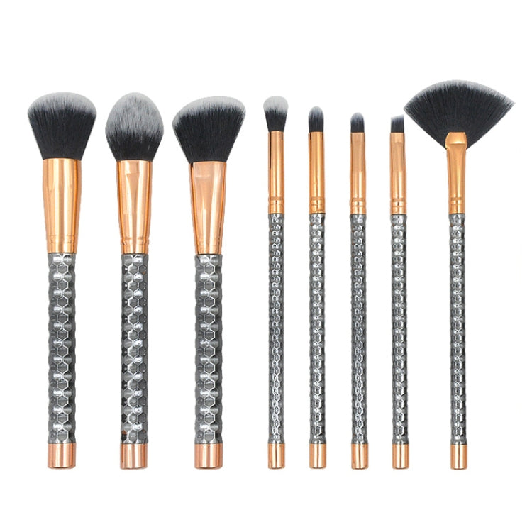 8 in 1 Honeycomb Handle Multi-functional Makeup Brush,