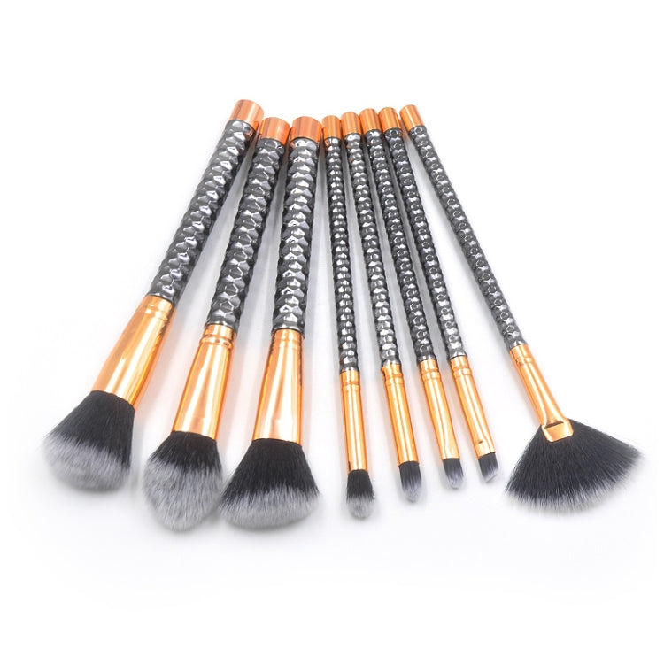 8 in 1 Honeycomb Handle Multi-functional Makeup Brush,