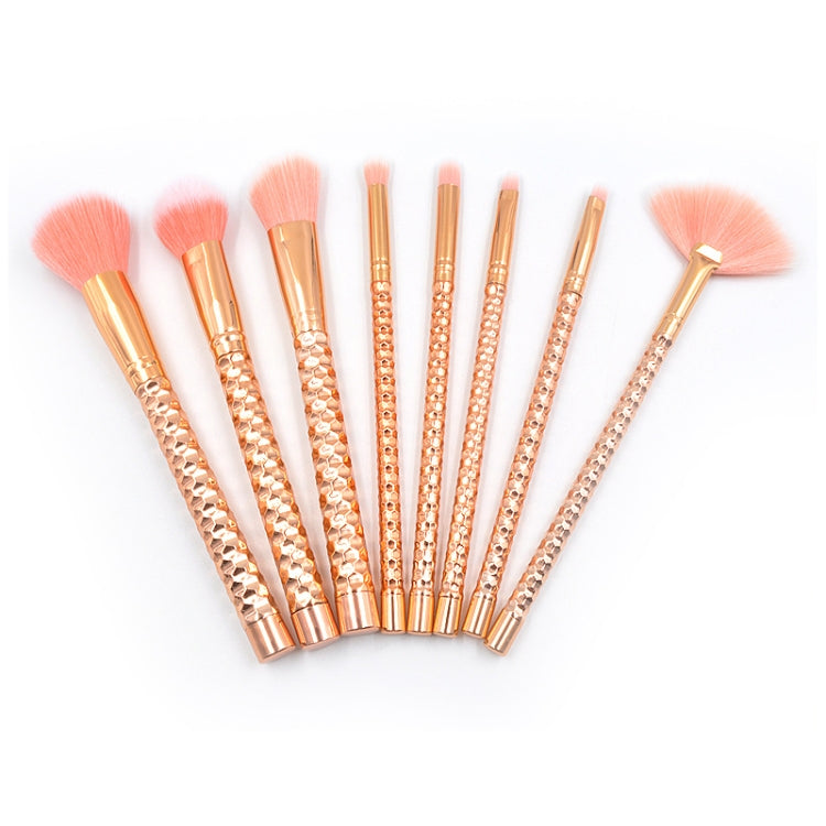 8 in 1 Honeycomb Handle Multi-functional Makeup Brush,