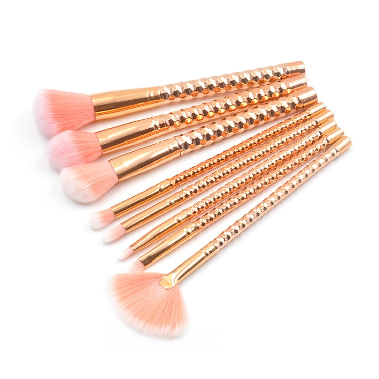 8 in 1 Honeycomb Handle Multi-functional Makeup Brush,