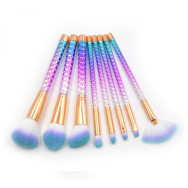 8 in 1 Honeycomb Handle Multi-functional Makeup Brush,