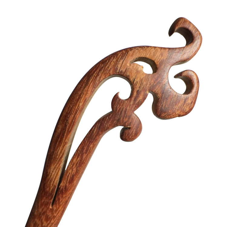 Classical Sandalwood Hairpin Hair Accessories-Wave + Gift Box, Gift Box Colors Are Random (Red)