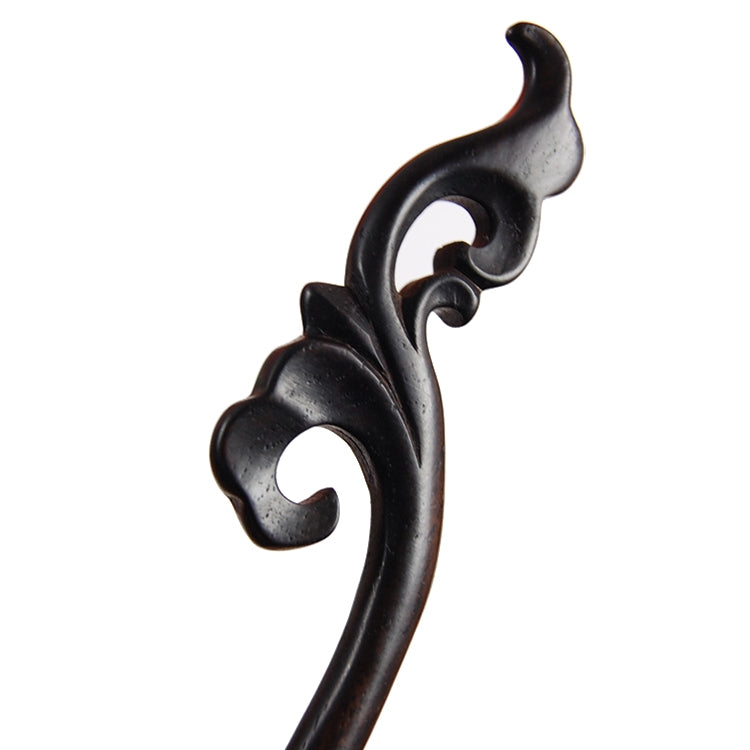 Classical Sandalwood Hairpin, Vintage Pan Hair Antique Ornament-Narcissus + Gift Box, Gift Box Colors Are Random (Black)