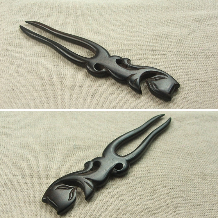 Ancient Ebony Hairpin Headdress-Fox Fairy + Gift Box, Gift Box Colors Are Random