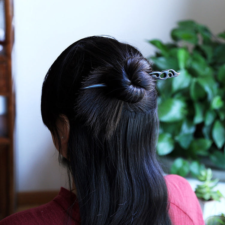 Ancient Ebony Hairpin Headdress-Fox Fairy + Gift Box, Gift Box Colors Are Random