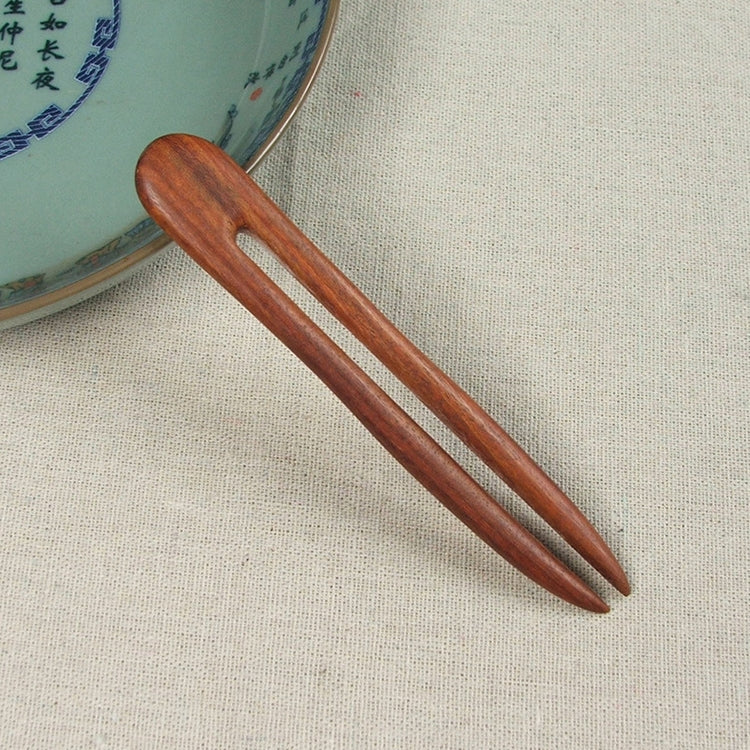 Sandalwood Hairpin Classic Hairpin Costume Headdress-U Shape + Gift Box, Gift Box Colors Are Random(Red)