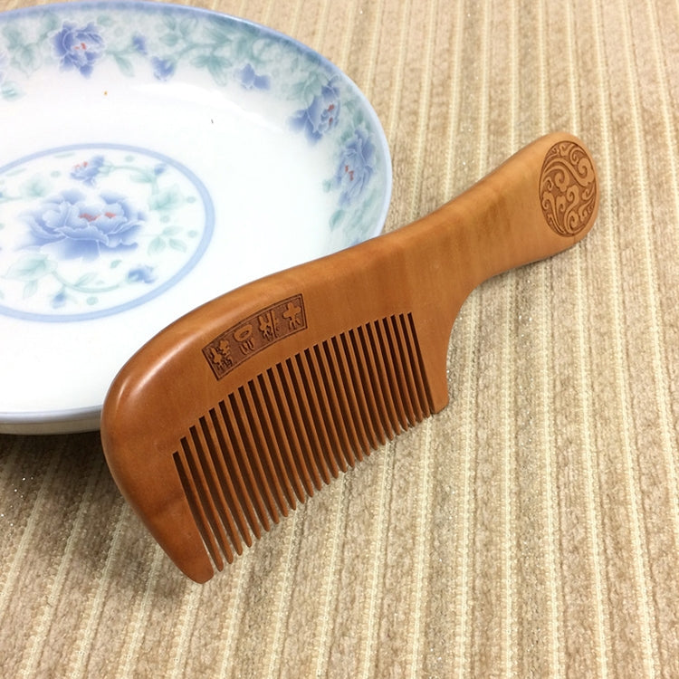 Taomu Comb Carved Antistatic Wooden Comb-Ruyun + Gift Box, Size: Large, Gift Box Colors Are Random