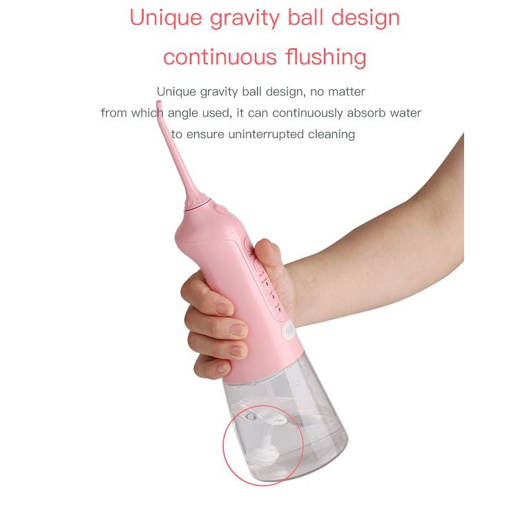 Portable Water Flosser Teeth Cleaner IPX8 Waterproof Electric Oral Irrigator, Capacity: 300ml