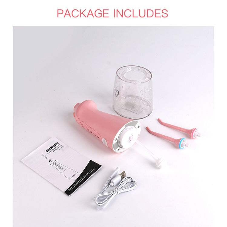Portable Water Flosser Teeth Cleaner IPX8 Waterproof Electric Oral Irrigator, Capacity: 300ml
