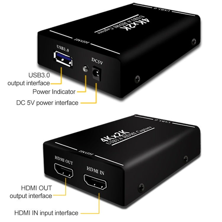 HDMI USB 3.0 HD Video Capture Card / Box with Microphone Input