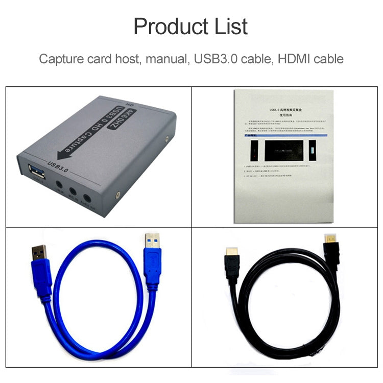 4K 60Hz HDMI USB 3.0 HD Game Video Capture