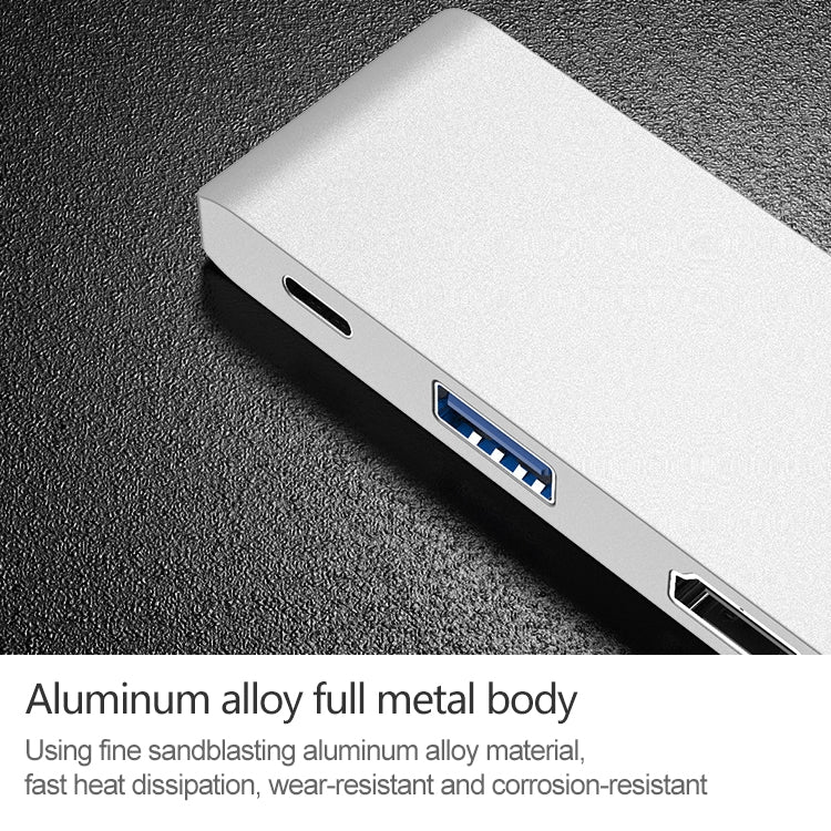 HW-TC29 4 In 1 Type-C / USB-C Multifunctional Extension HUB Adapter iPad Pro Hub