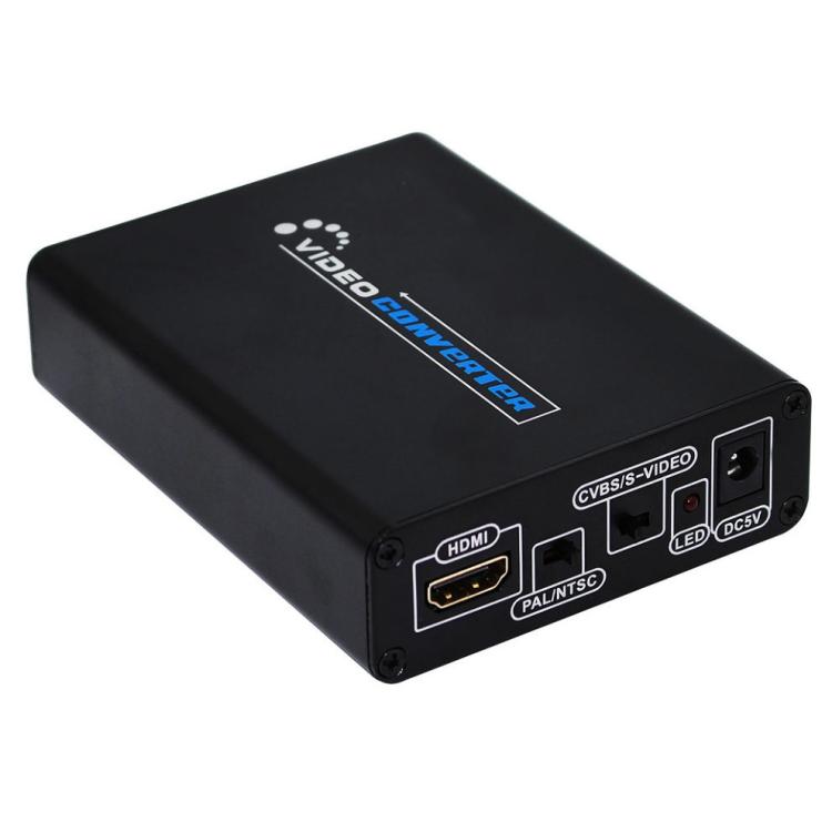 HDMI to Composite / AV S-Video Converter RCA CVBS/L/R Video Converter Adapter, UK Plug