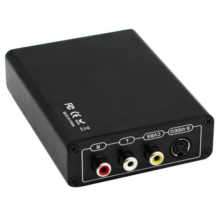 HDMI to Composite / AV S-Video Converter RCA CVBS/L/R Video Converter Adapter, US Plug