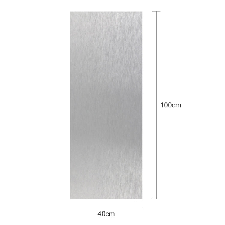 Home Decoration Brushed Silver Renovation Sticker, Szie: 45x100cm