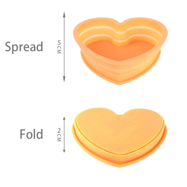 Heart Shape Style Scalable Silicone Storage Box For Vehicle And House