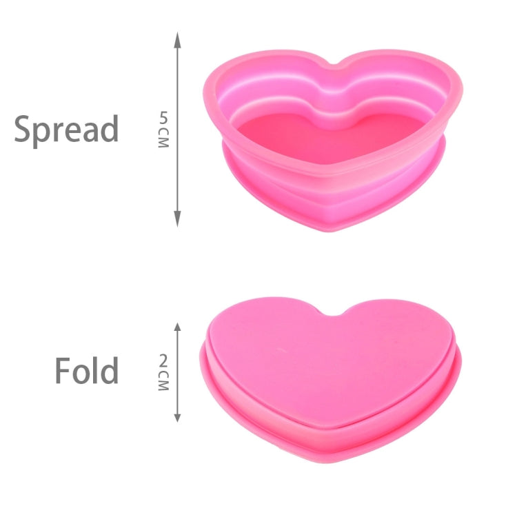 Heart Shape Style Scalable Silicone Storage Box For Vehicle And House