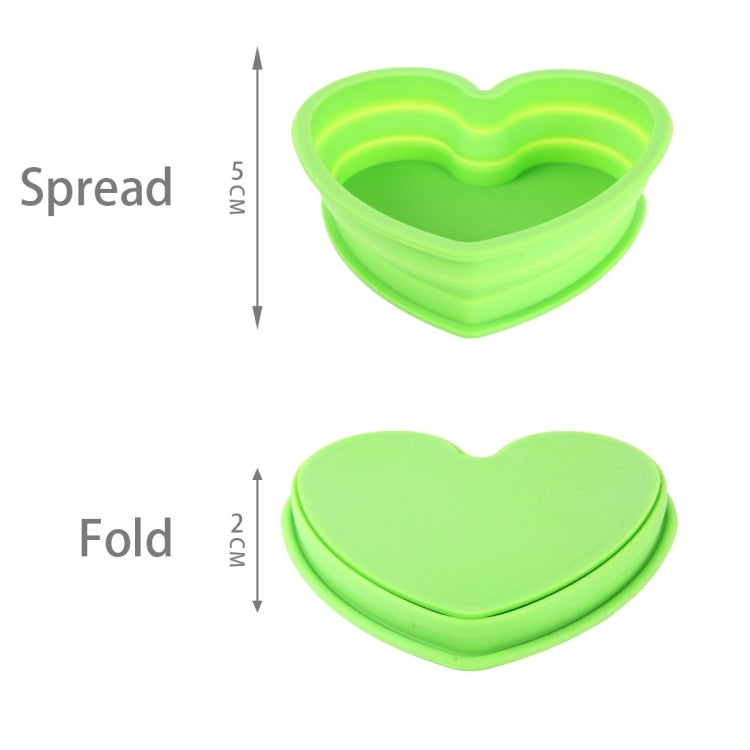 Heart Shape Style Scalable Silicone Storage Box For Vehicle And House