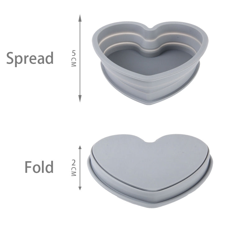 Heart Shape Style Scalable Silicone Storage Box For Vehicle And House