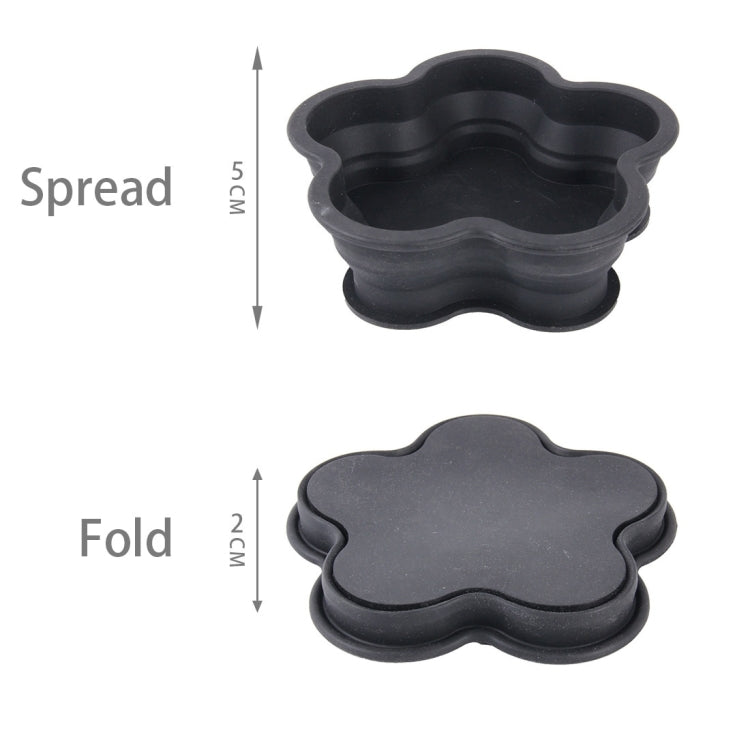Flower Shape Style Scalable Silicone Storage Box For Vehicle And House