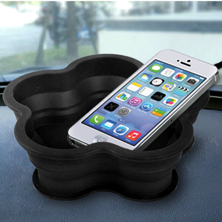 Flower Shape Style Scalable Silicone Storage Box For Vehicle And House