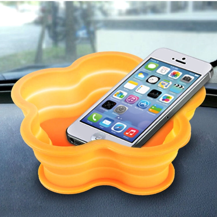 Flower Shape Style Scalable Silicone Storage Box For Vehicle And House